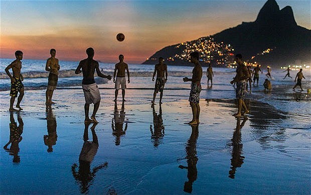 Beaches and futbol, two of Brazil's most famous attractions